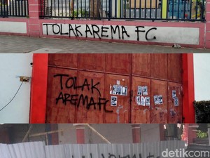 Ini 3 Lokasi dan Pesan Vandalisme di Stadion Soepriadi Kota Blitar