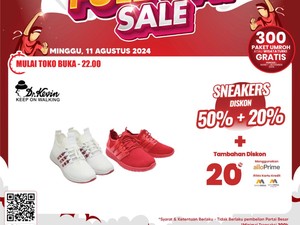 Beli Sepatu dan Sandal di Transmart Full Day Sale Murah Banget