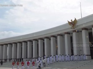 Bendera Pusaka Merah Putih Tiba di Istana Negara IKN