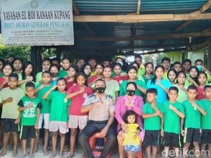 Kapolsek Amarasi Timur Bangun Panti Asuhan dengan Dana Pribadi Rp 2 Miliar