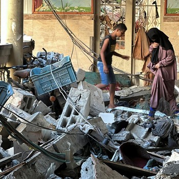 Penampakan Kamp Pengungsian di Gaza Dibom Israel saat Salat Subuh