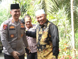 Bahas Pilkada hingga Kamtibmas, Kapolres Inhu Sambangi Ketua MUI-FKUB