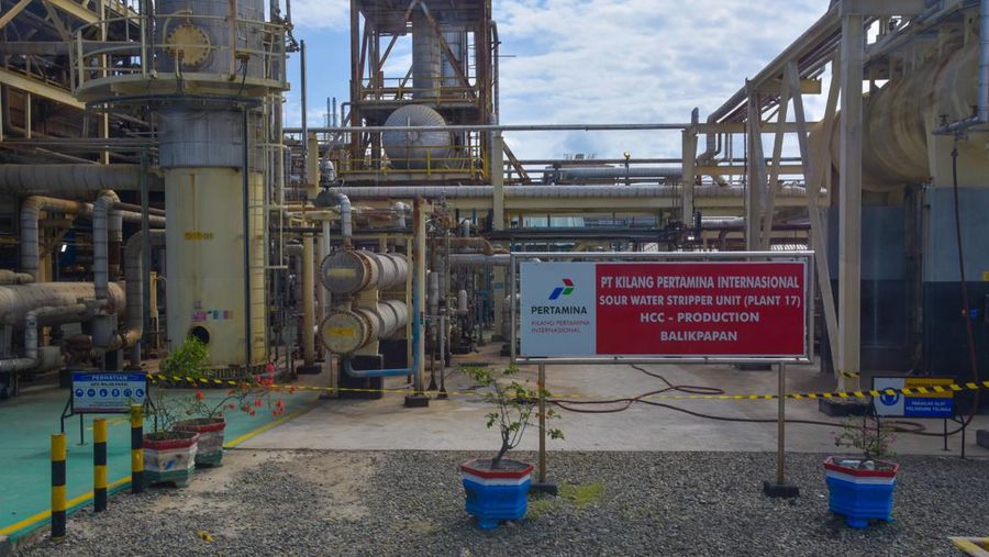 Kilang atau Refinery Development Master Plan (RDMP) Balikpapan, Kalimantan Timur milik PT Kilang Pertamina Internasional (KPI), Minggu (11/8/2024). (Dokumentasi: Kementerian ESDM)