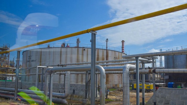 Kilang atau Refinery Development Master Plan (RDMP) Balikpapan, Kalimantan Timur milik PT Kilang Pertamina Internasional (KPI), Minggu (11/8/2024). (Dokumentasi: Kementerian ESDM)