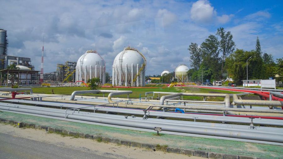 Kilang atau Refinery Development Master Plan (RDMP) Balikpapan, Kalimantan Timur milik PT Kilang Pertamina Internasional (KPI), Minggu (11/8/2024). (Dokumentasi: Kementerian ESDM)