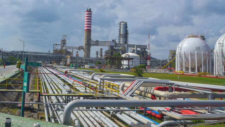 Kilang atau Refinery Development Master Plan (RDMP) Balikpapan, Kalimantan Timur milik PT Kilang Pertamina Internasional (KPI), Minggu (11/8/2024). (Dokumentasi: Kementerian ESDM)