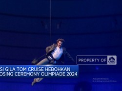 Video: Aksi Gila Tom Cruise Hebohkan Closing Ceremony Olimpiade 2024