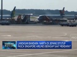 Video: Pesawat Singapore Airlines Berasap Saat Mendarat di Tokyo