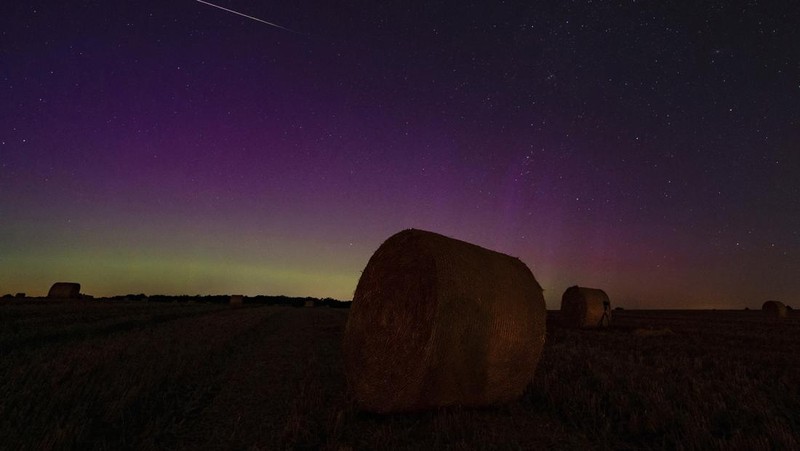 Para astronom mengamati langit utara selama hujan meteor Perseid di Kozjak, Makedonia Utara, 12 Agustus 2024. (REUTERS/Ognen Teofilovski)