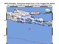 Gempa Guncang Malang M 4,9