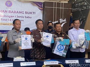 BNNP DIY Musnahkan 1,6 kg Sabu, Dibungkus dalam Teh China-Kopi