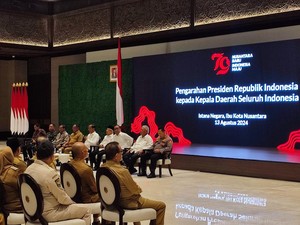Wapres Hadiri Pengarahan Jokowi ke Gubernur hingga Bupati Se-Indonesia di IKN