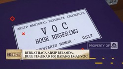 Video: Bule Temukan 100 Batang Emas VOC Usai Baca Arsip Belanda