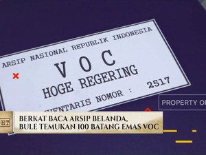 Video: Bule Temukan 100 Batang Emas VOC Usai Baca Arsip Belanda