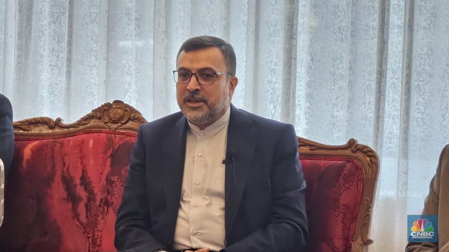 Wakil Menteri Luar Negeri Iran, Mohammad Hasan Sheikholeslami. (CNBC Indonesia/Thea Fathanah Arbar)