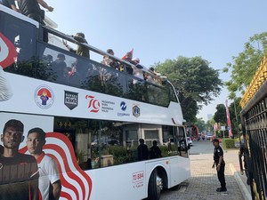 Atlet Peraih Medali Olimpiade Paris 2024 Tiba di Istana, Akan Bertemu Jokowi