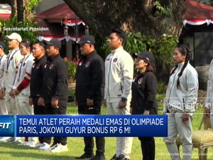 Jokowi Sambut Atlet Peraih Emas Olimpiade Paris, Tebar Bonus Rp6 M