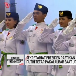 Video: Paskibraka Putri Boleh Pakai Jilbab Saat Upacara HUT RI di IKN