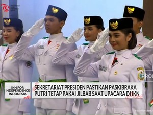 Video: Paskibraka Putri Boleh Pakai Jilbab Saat Upacara HUT RI di IKN