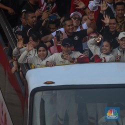 Pawai Jawara Kontingen RI di Olimpiade Paris 2024