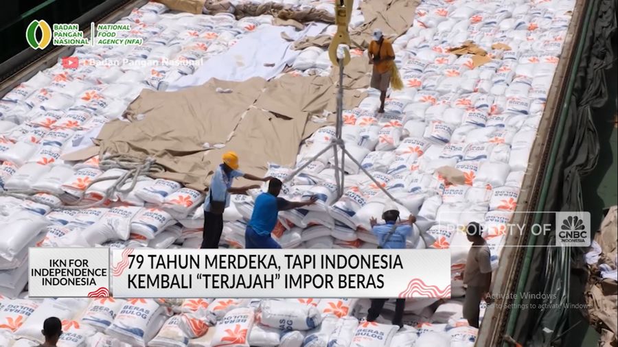 79 Tahun Merdeka, Tapi Indonesia Kembali “Terjajah” Impor Beras (CNBC Indonesia TV)