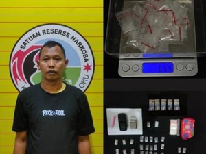 Dedi Bandar Narkoba Tertangkap Tangan Simpan 6,55 Gram Sabu