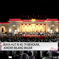 Video: Biaya HUT RI Ke-79 Bengkak, Jokowi Bilang Wajar
