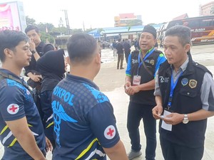 Polda Kaltim Cek Kesehatan 184 Sopir-Kernet Bus VVIP Jelang HUT RI di IKN