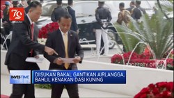 Diisukan Bakal Gantikan Airlangga, Bahlil Kenakan Dasi Kuning