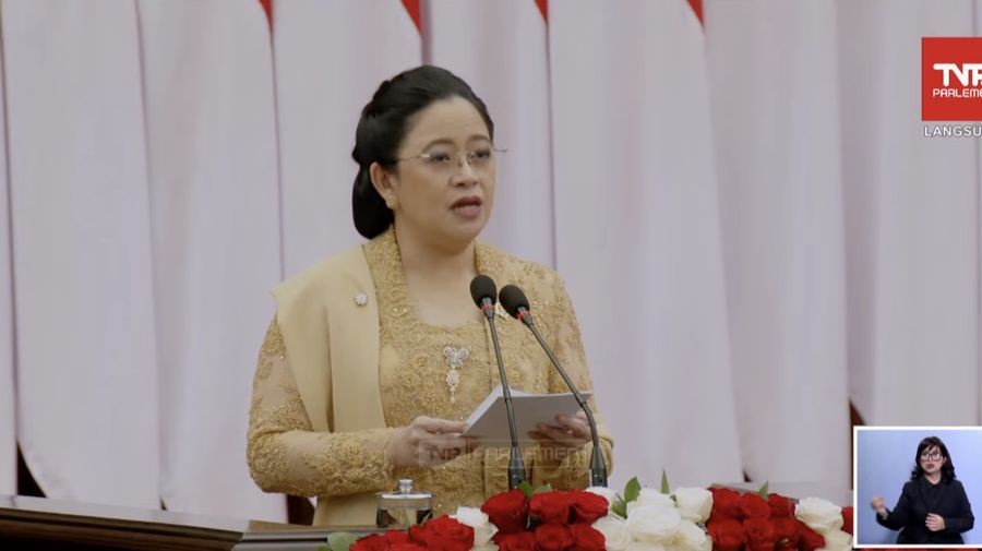 Ketua DPR membuka Sidang Tahunan MPR dan Sidang Bersama DPR RI-DPD RI di gedung DPR/MPR RI, Jakarta, Jumat (16/8/2024). (Tangkapan Layar Youtube DPR RI)