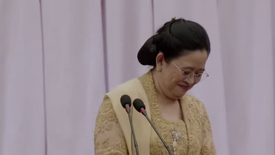 Ketua DPR RI, Puan Maharani dalam Sidang Tahunan MPR dan Sidang Bersama DPR RI-DPD RI di gedung DPR/MPR RI, Jakarta, Jumat (16/8/2024). (Tangkapan Layar Youtube DPR RI)