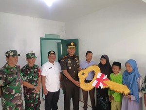Sambut HUT Ke-79 RI, Kodim 0621 Bogor Renovasi Rumah Veteran