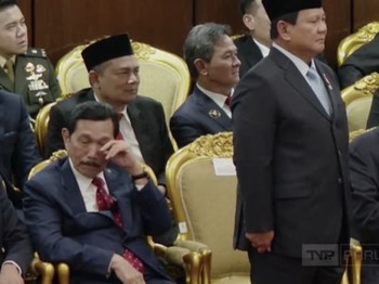 Raut Sedih Luhut di Pidato Terakhir Jokowi