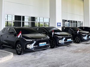 Mobil Listrik Toyota Kawal Upacara Kemerdekaan di IKN