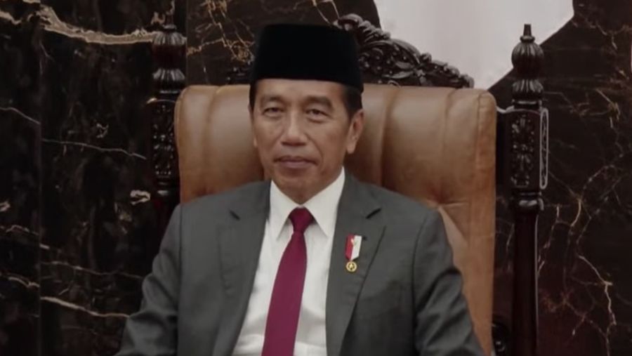 Presiden Joko Widodo saat dalam Sidang Tahunan MPR dan Sidang Bersama DPR RI-DPD RI di gedung DPR/MPR RI, Jakarta, Jumat (16/8/2024). (Tangkapan Layar Youtube DPR RI)