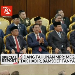 Megawati Tak Hadir di Sidang Tahunan MPR Hingga Bamsoet Tanya Bahlil
