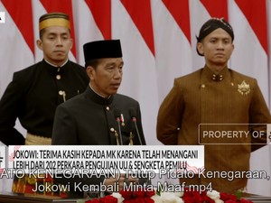 Video: Tutup Pidato Kenegaraan, Jokowi Kembali Minta Maaf