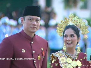 Penampilan Annisa Pohan-AHY Hadiri HUT RI di IKN, Menang Busana Adat Terbaik