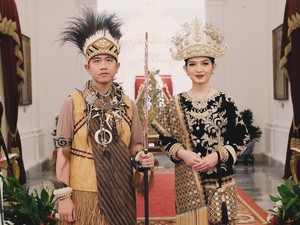 Beda Gaya Selvi dan Gibran Saat Upacara HUT ke-79 RI di Istana Merdeka