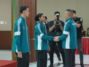 Tim Voli Polda Jatim Diberangkatkan Ikuti Turnamen Kapolri Cup 2024 di Jabar
