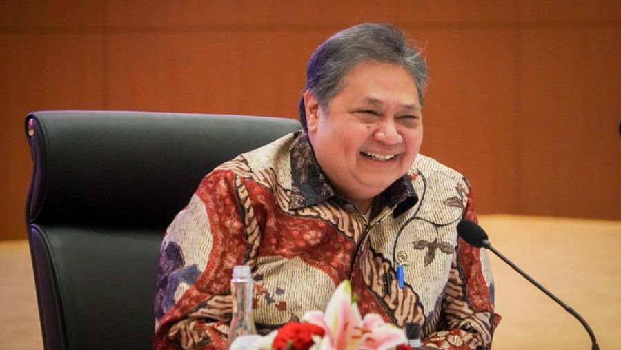Menko Perekonomian Airlangga Hartarto dalam Konferensi Pers Nota Keuangan dan Rancangan Anggaran Pendapatan dan Belanja Negara (RAPBN) 2025 di Kantor Pusat Ditjen Pajak Gatot Subroto, Jakarta, Jumat (16/8/2024). (Dok. Kemenko Perekonomian)