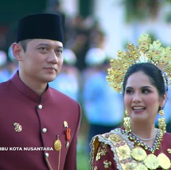 AHY Dapat Sepeda Jokowi, Menang Busana Terbaik di Upacara IKN