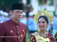 AHY Dapat Sepeda Jokowi, Menang Busana Terbaik di Upacara IKN
