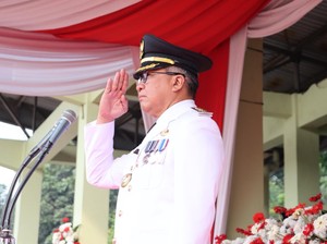 Khidmatnya Pelaksanaan Upacara Peringatan HUT ke-79 RI di Cimahi