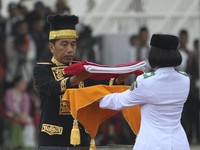 Live Now! Upacara Penurunan Bendera HUT ke-79 RI Pertama di IKN
