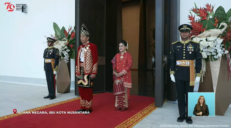 Presiden RI Joko Widodo di Upacara Penurunan Bendera Negara Sang Merah Putih, 17 Agustus 2024. (Tangkapan Layar Youtube) Presiden RI Joko Widodo di Upacara Penurunan Bendera Negara Sang Merah Putih, 17 Agustus 2024. (Tangkapan Layar Youtube)