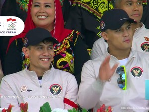 Rizki dan Veddriq Peraih Emas Olimpiade Paris Ikut Upacara HUT RI di IKN