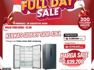 Kulkas di Transmart Full Day Diskon hingga Rp 2 Jutaan