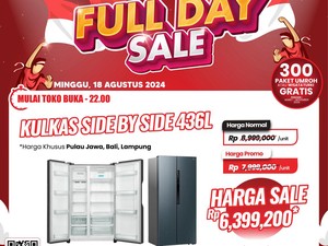 Transmart Full Day Sale Banjir Diskon, Harga Kulkas Jadi Murah Banget