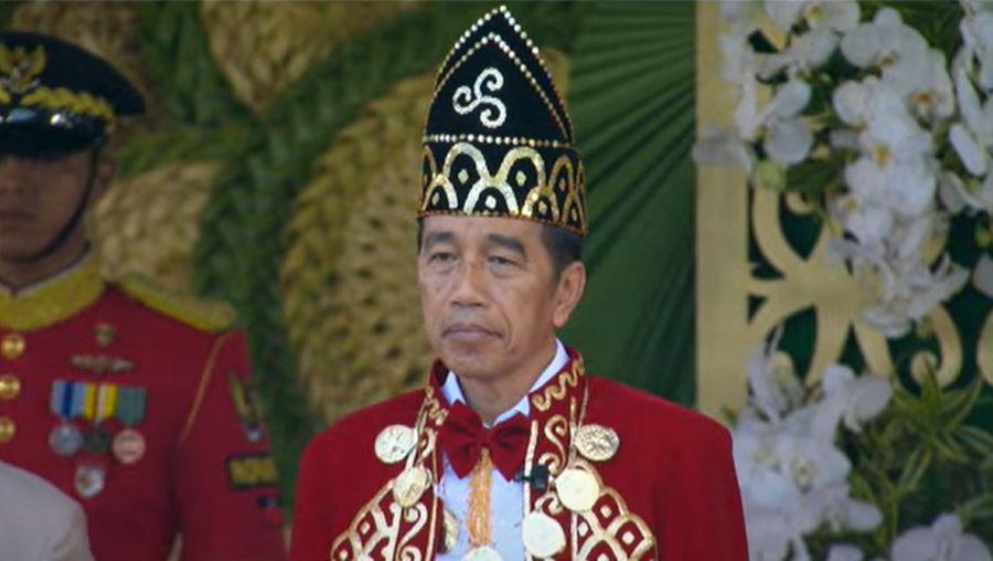 Upacara Penurunan Bendera Negara Sang Merah Putih, 17 Agustus 2024. (Tangkapan Layar Youtube)